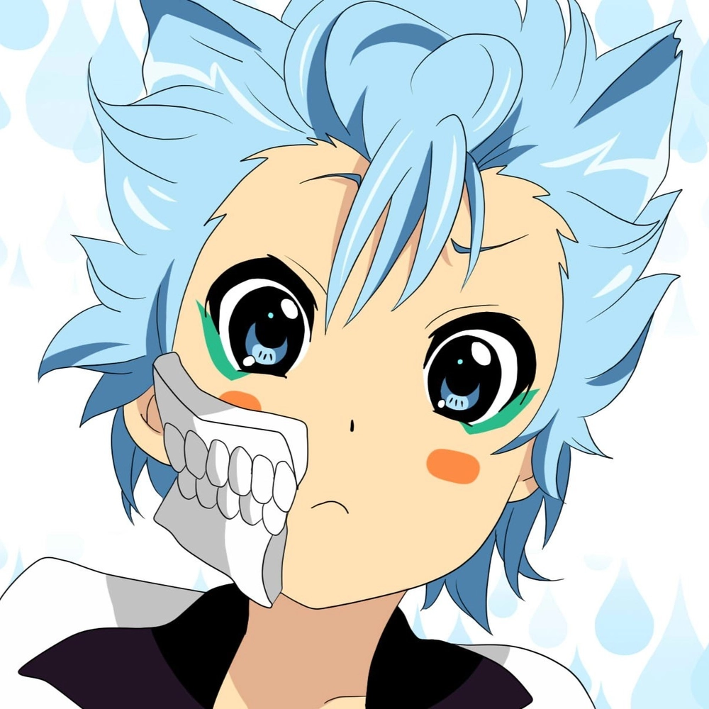 ảnh anime nam màu xanh dương ngầu cool 