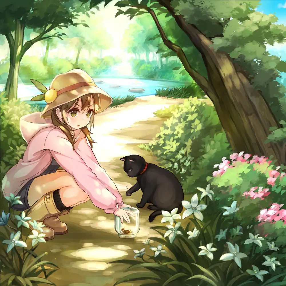 ảnh anime mèo ngộ nghĩnh 