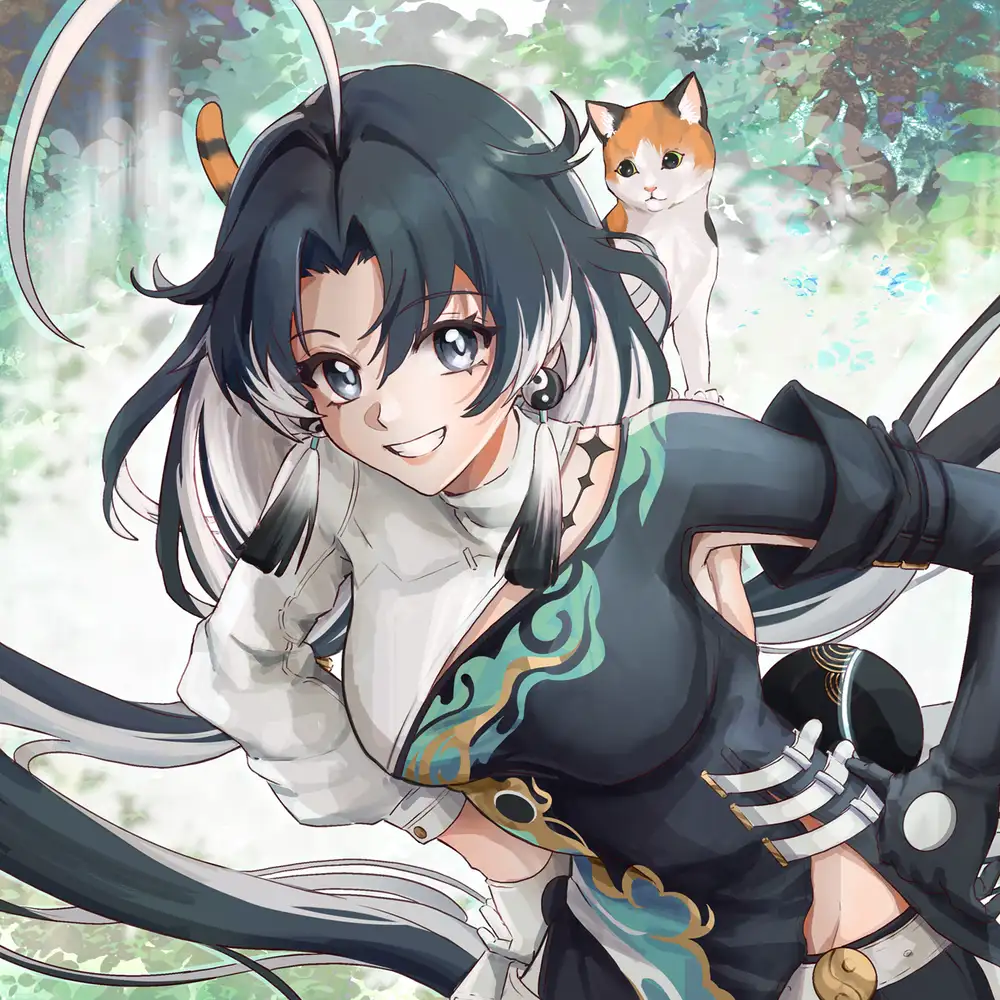 ảnh anime mèo sinh động 