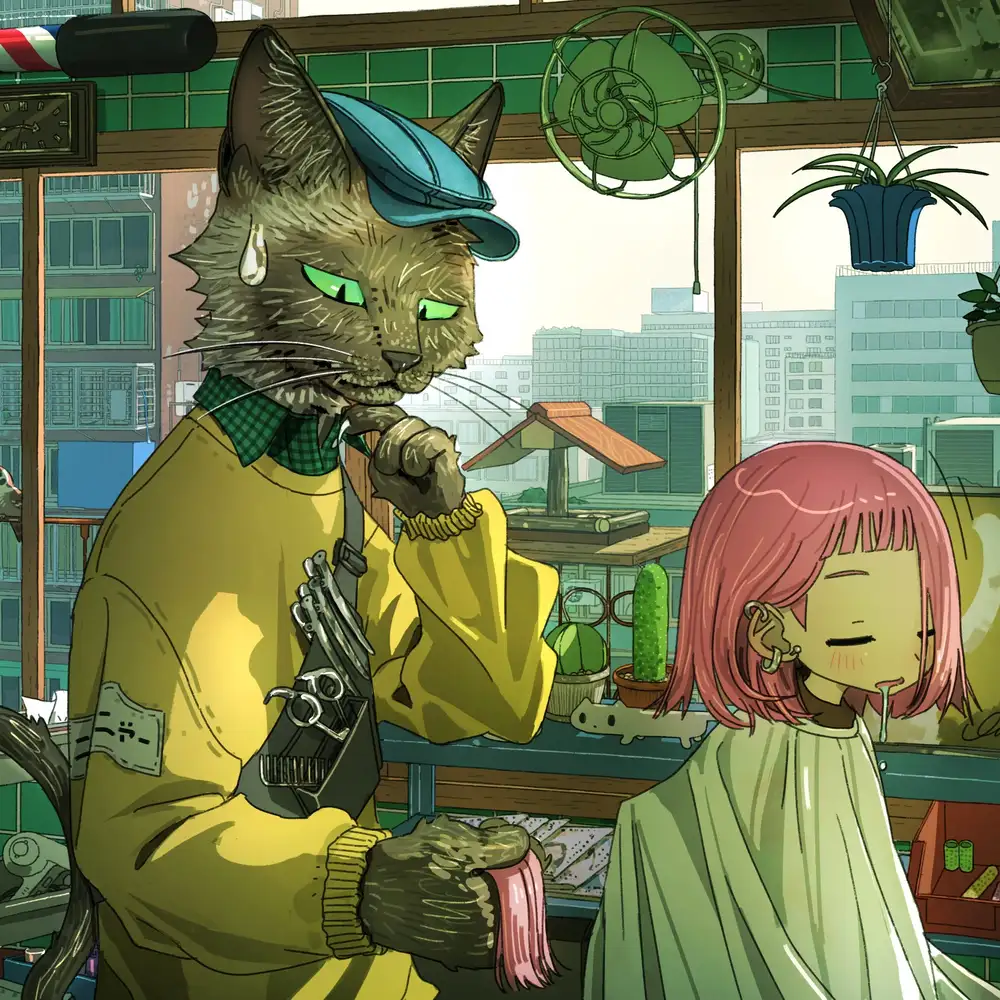 ảnh anime mèo với tạo hình độc đáo 