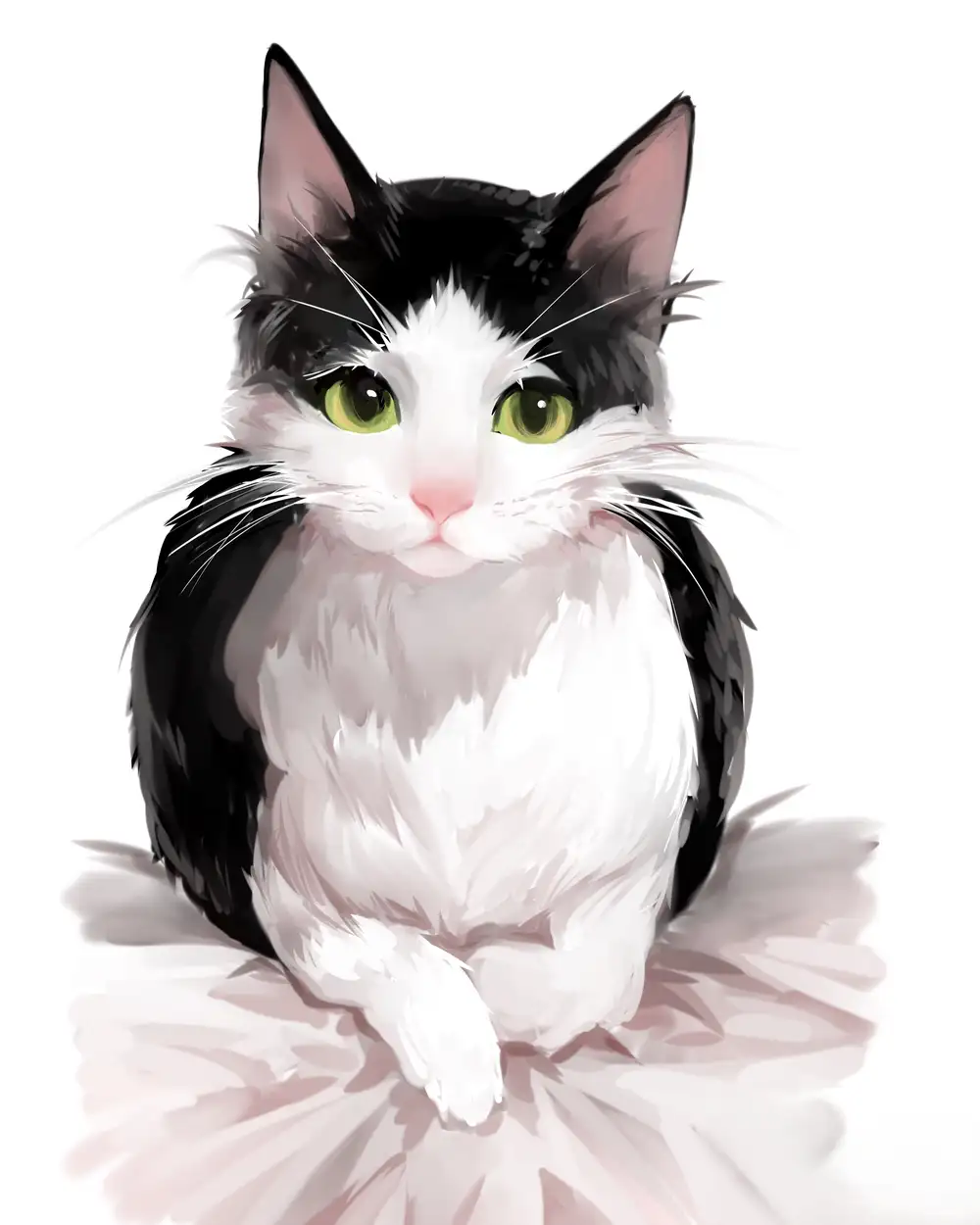 hình ảnh mèo đen anime huyền bí 