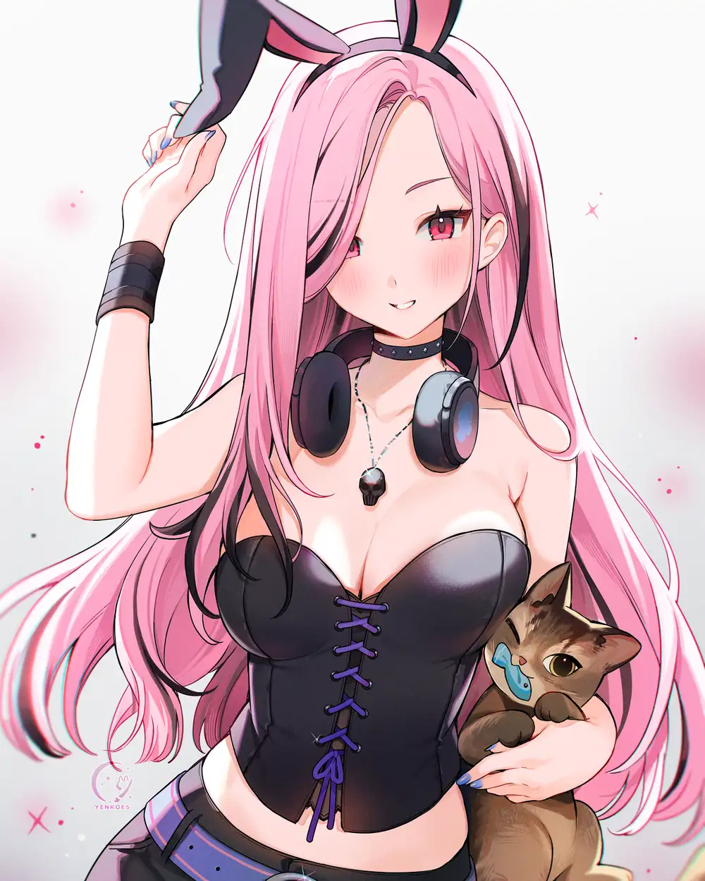 ảnh anime mèo theo phong cách hoạt hình chibi