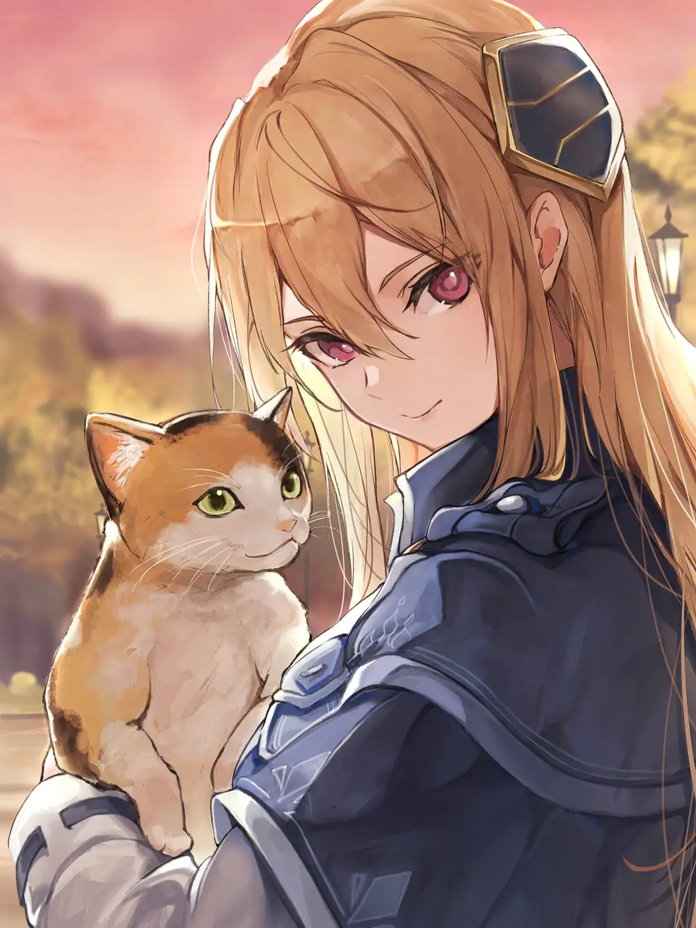 hình ảnh mèo anime tạo hình mũi xinh 