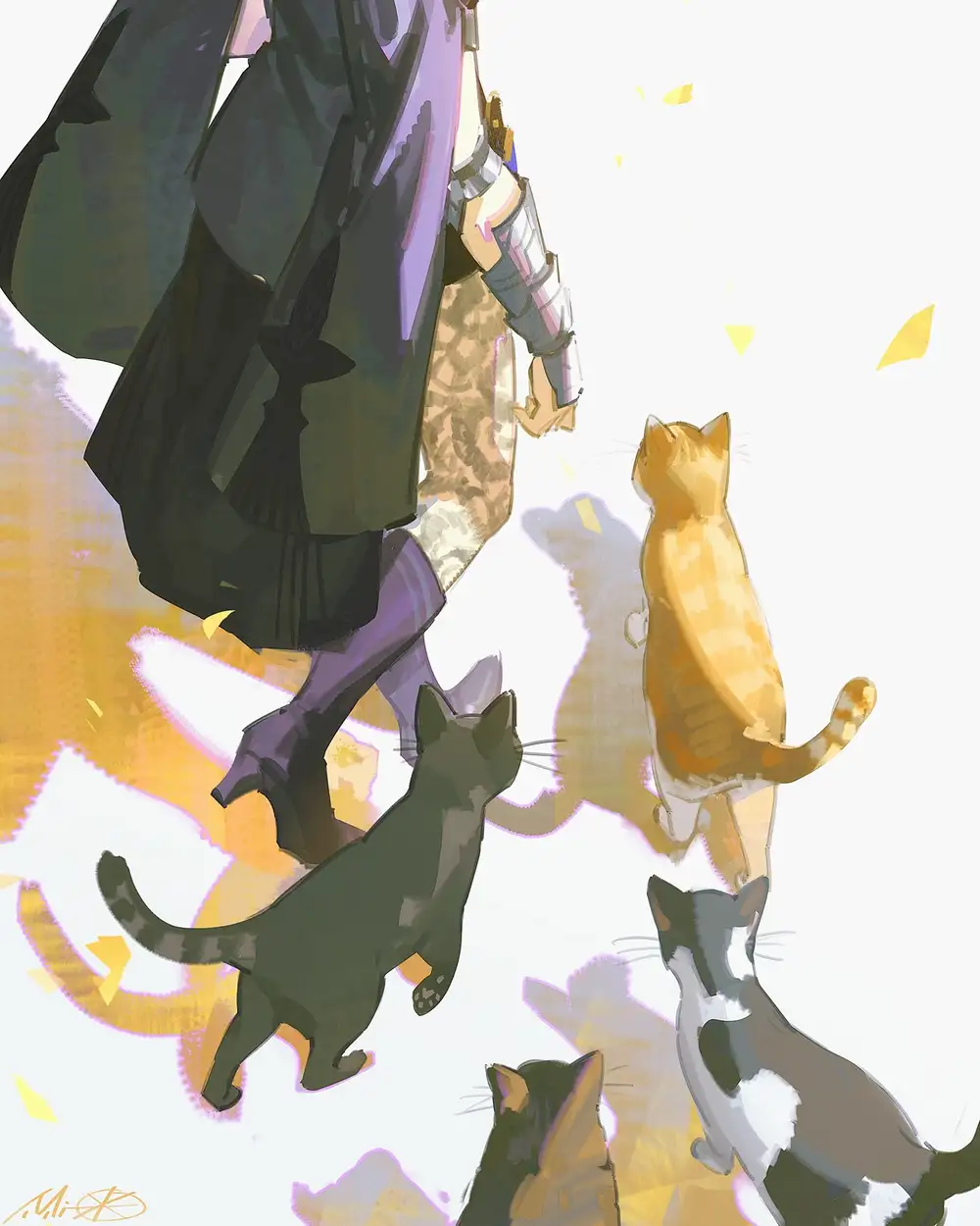 hình ảnh đàn mèo anime