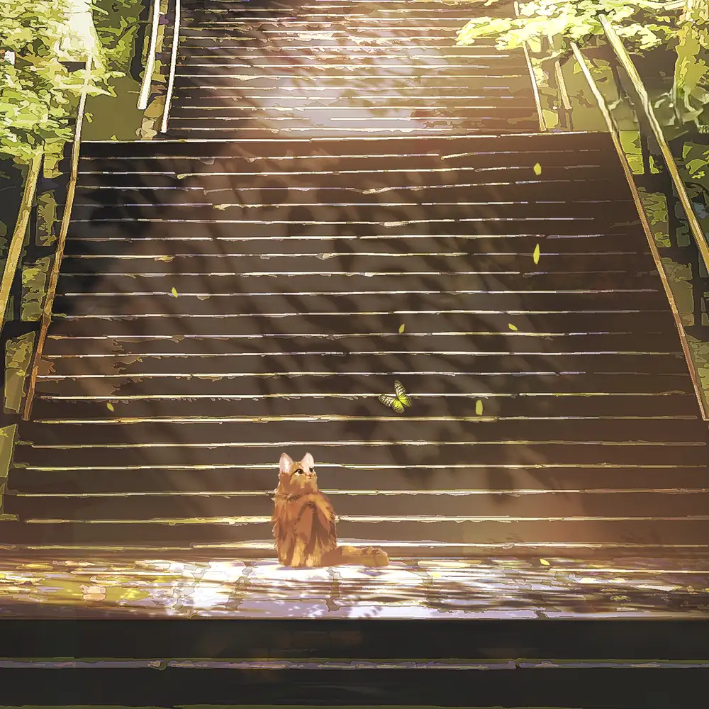 mèo cute trong anime 