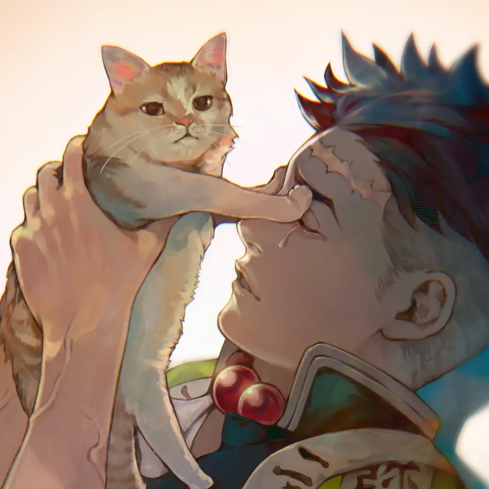 hình ảnh mèo anime cute 