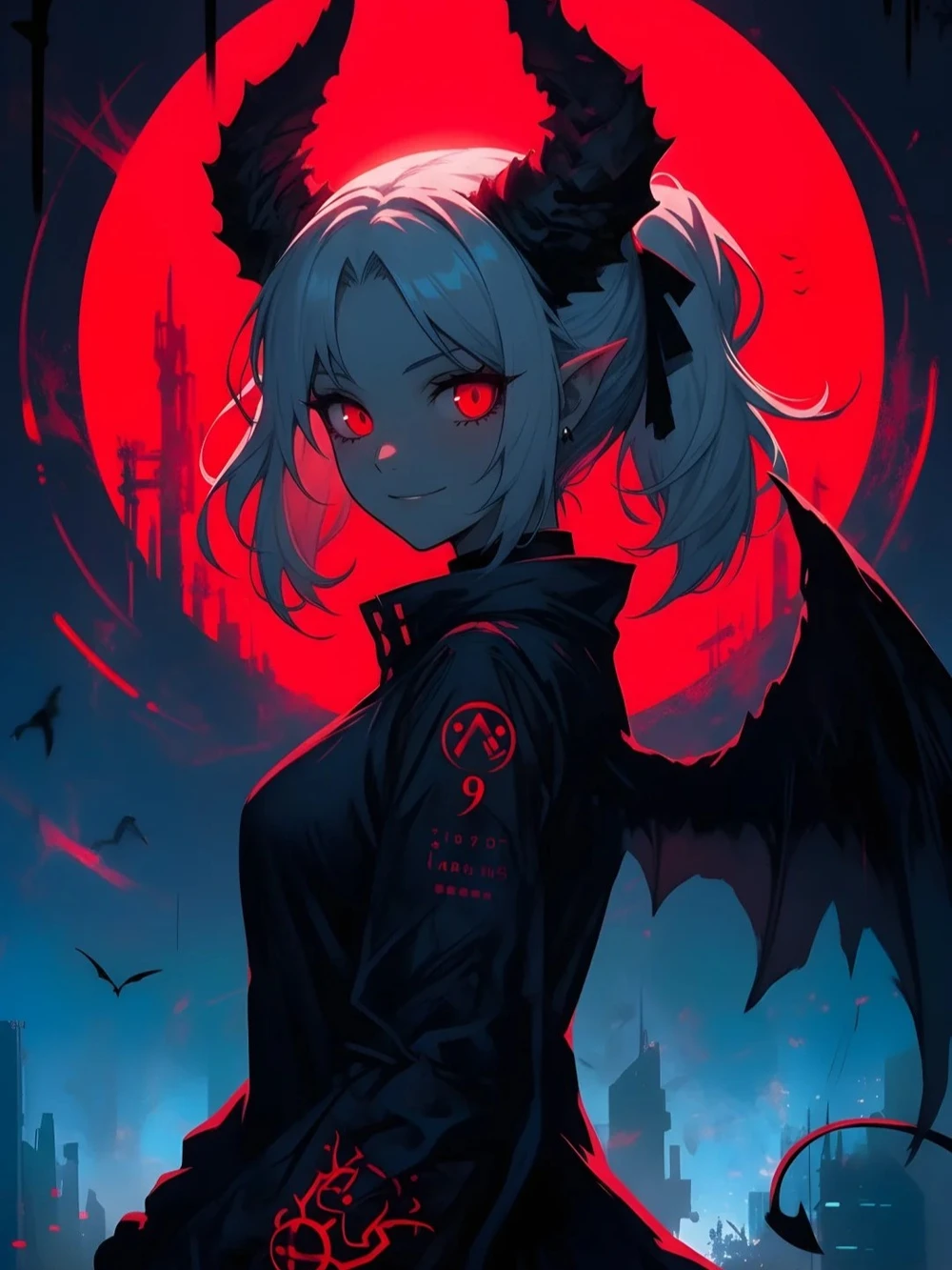 ảnh anime ngầu lạnh lùng ác quỷ nữ