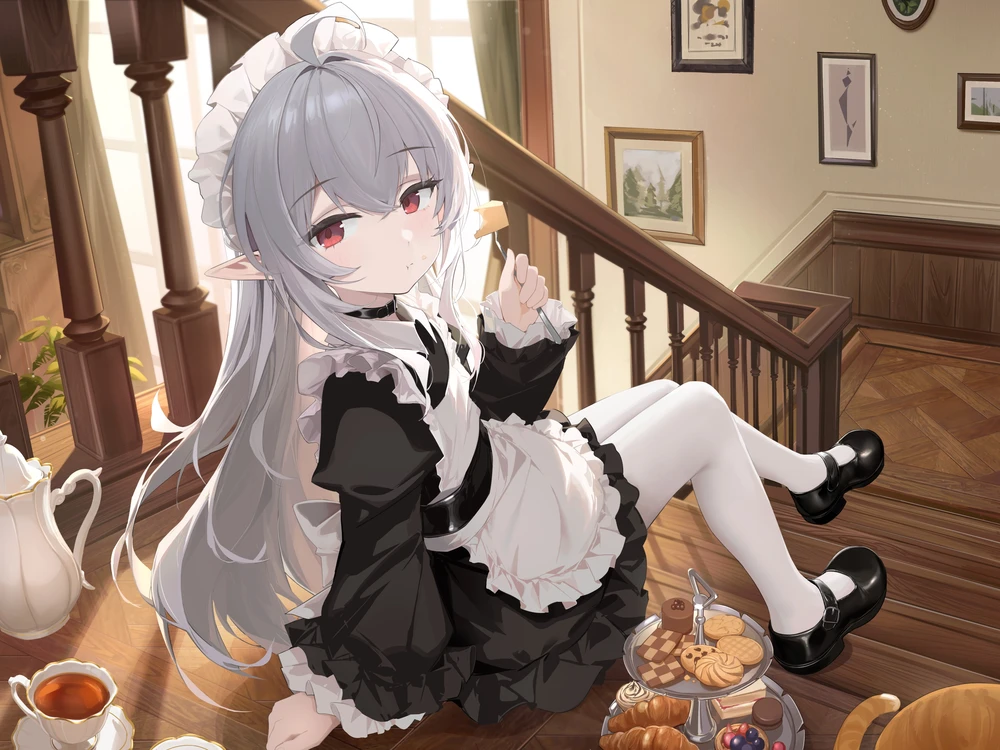ảnh anime nữ hầu gái 8