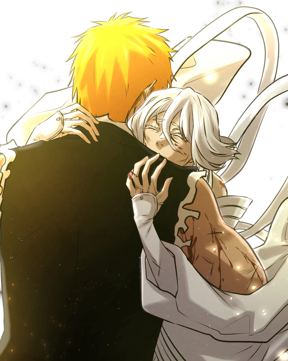 ảnh anime ôm nhau phát sáng