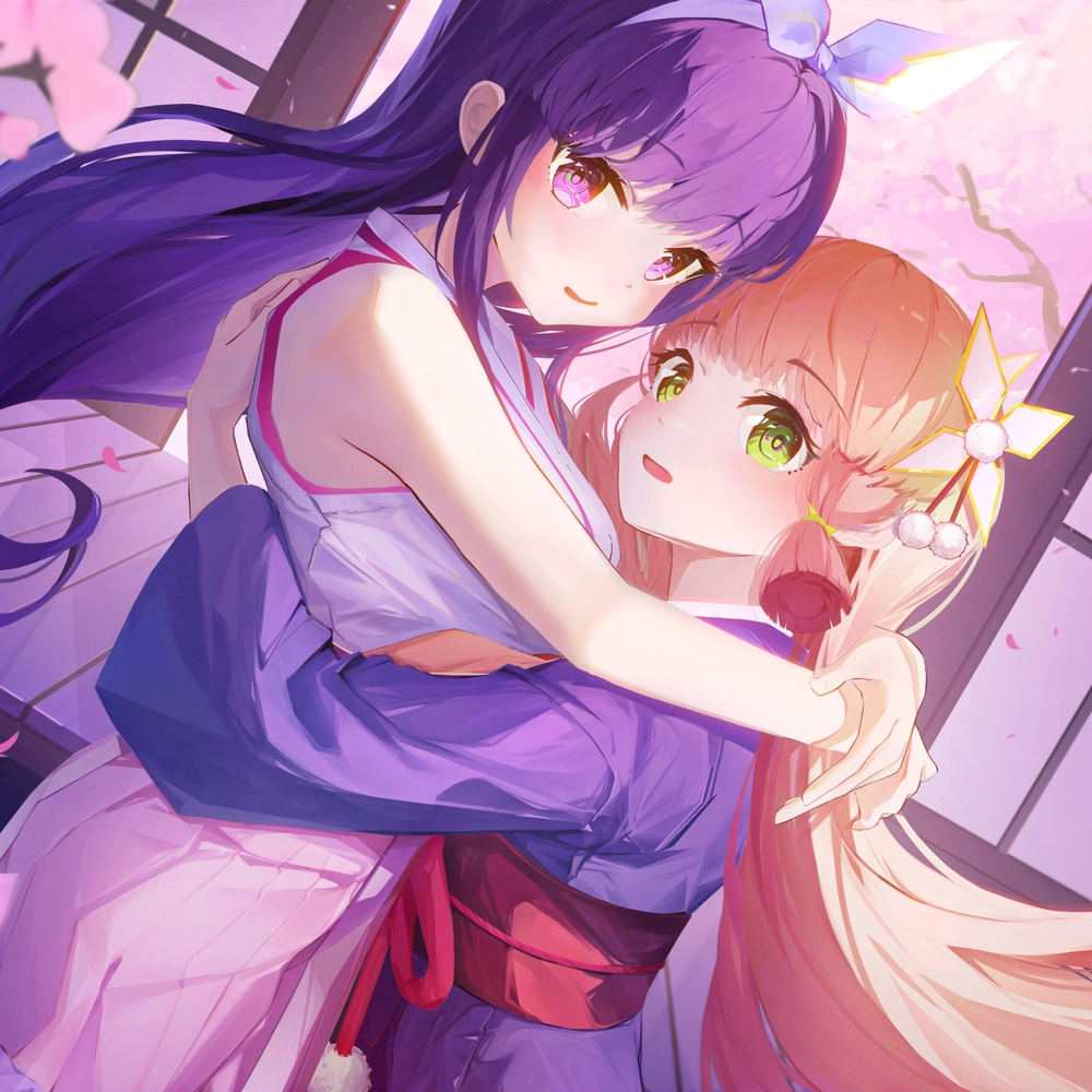 ảnh anime ôm nhau ngoài trời 