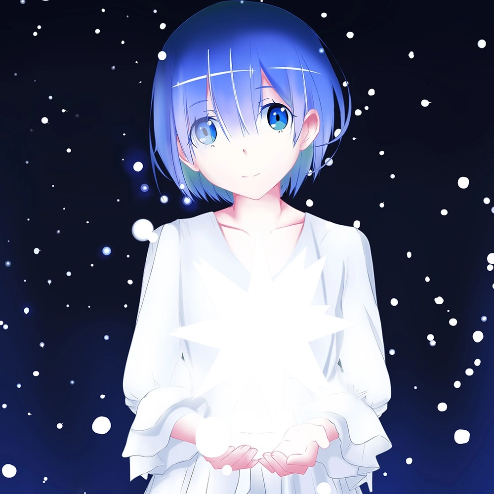 ảnh anime phát sáng nền đen