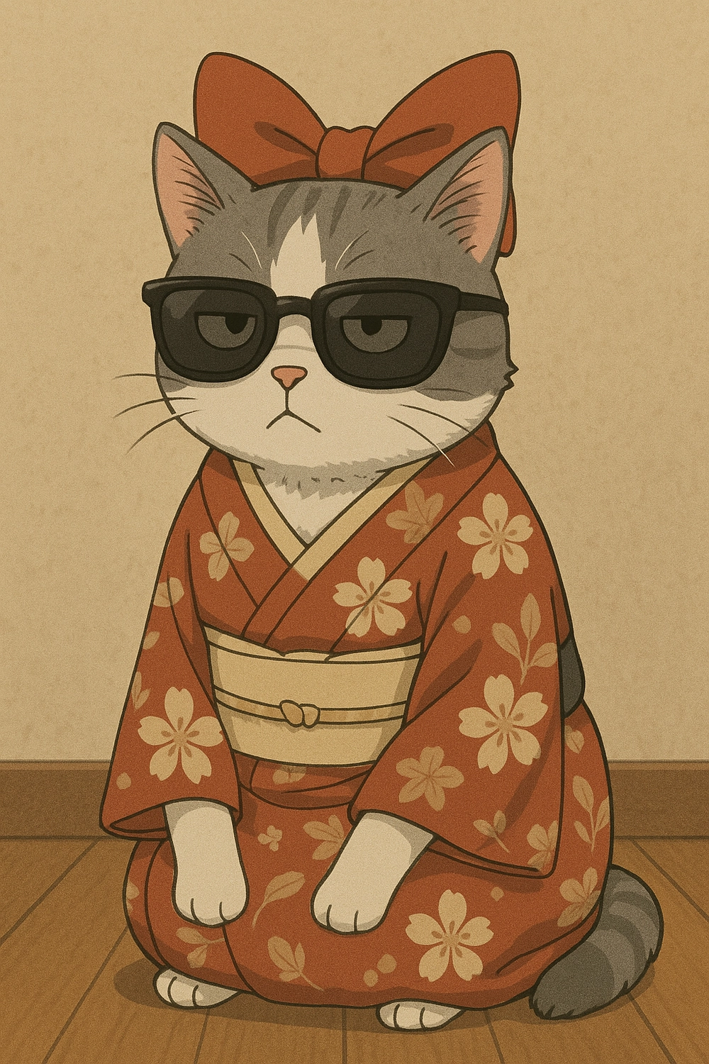 ảnh mèo anime vô tri như đang chán đời