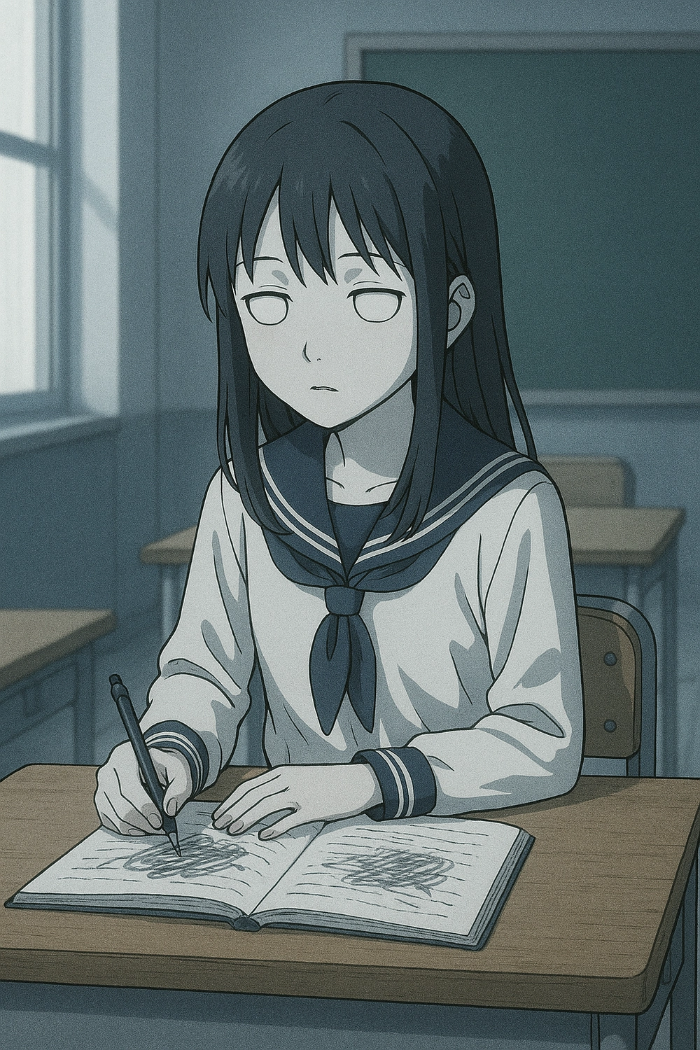 ảnh mèo anime vô tri nhìn lạnh lùng