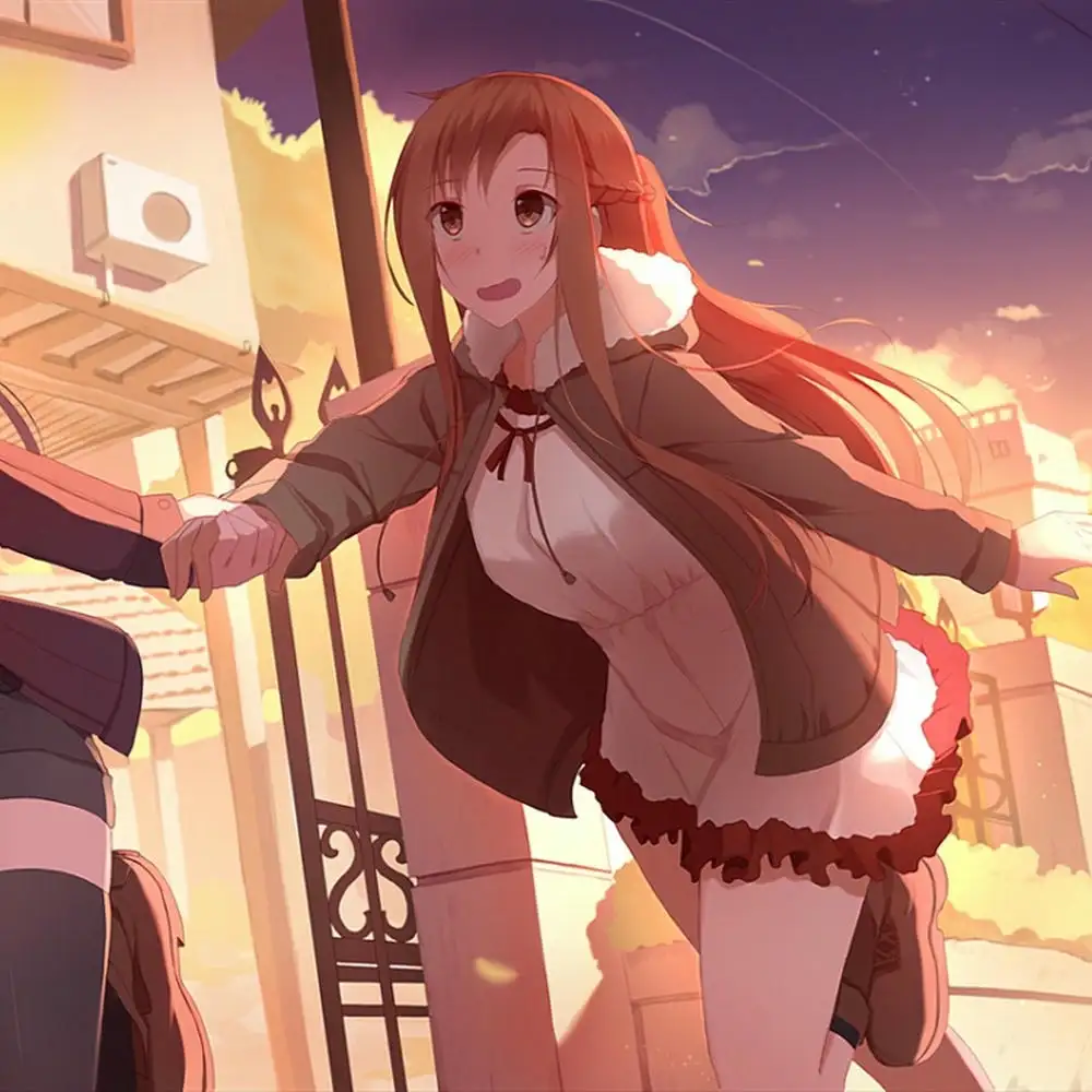 ảnh asuna trong các bức tranh anime