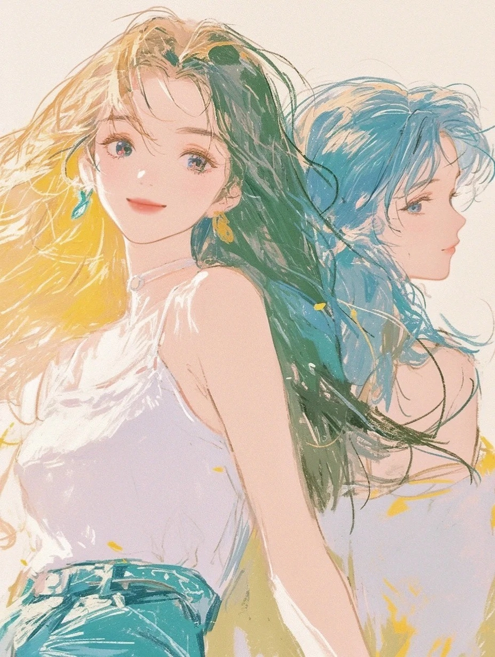 ảnh đôi bạn thân anime 11
