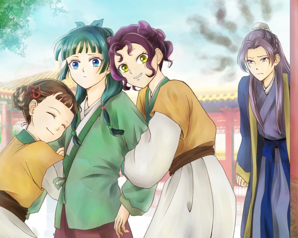 ảnh miêu miêu dược sư tự sự có Xiaolan chăm sóc Maomao