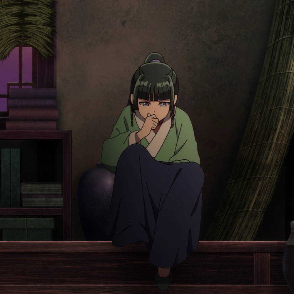 ảnh anime dược sư tự sự ánh mắt u buồn