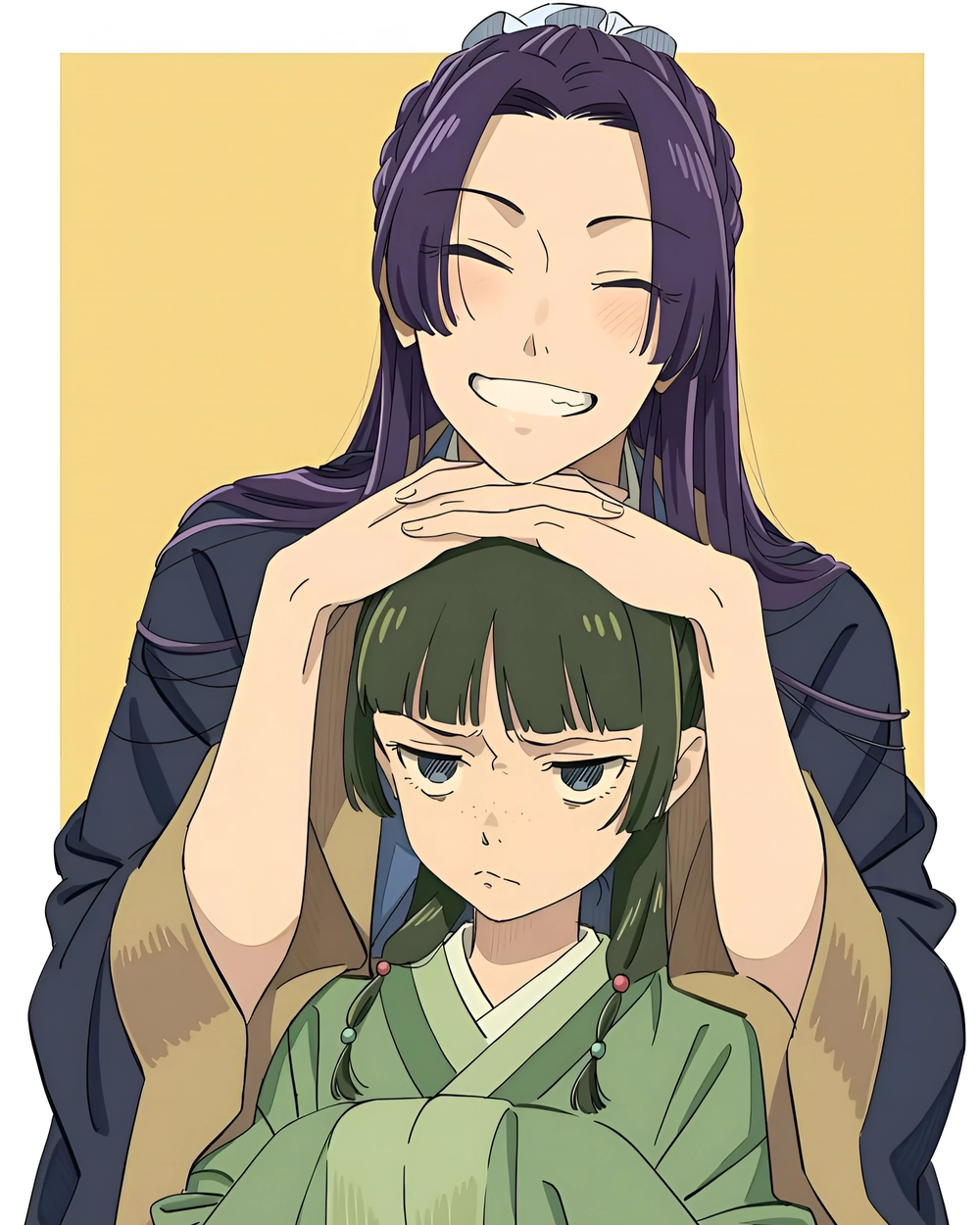 ảnh dược sư tự sự Maomao khi bị Jinshi trêu chọc