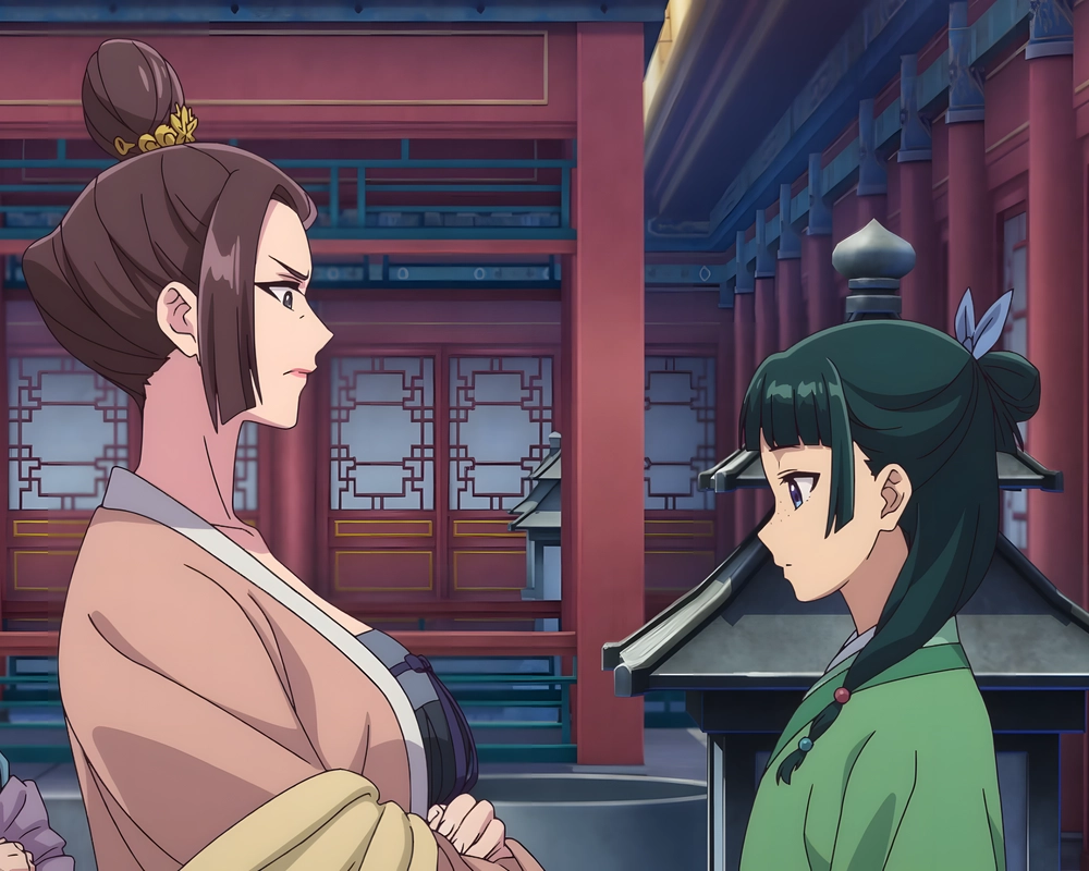 hình ảnh dược sư tự sự Maomao tức giận đáng yêu