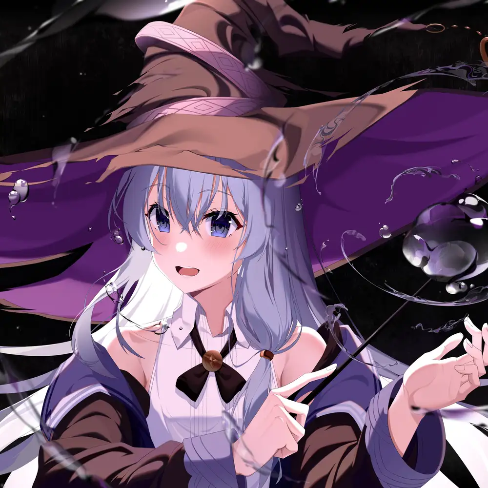 ảnh anime Elaina nghệ thuật