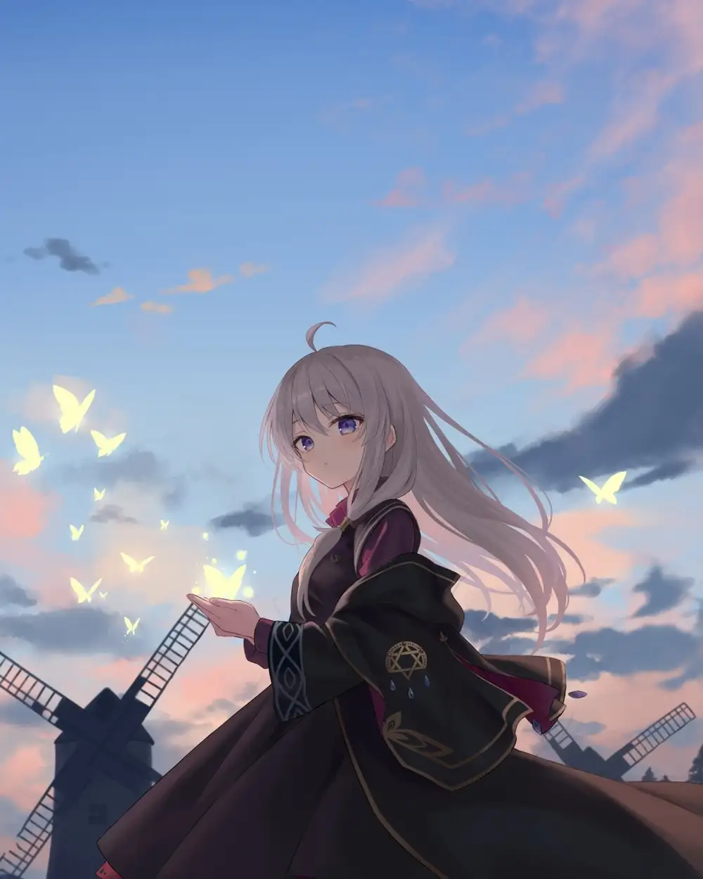 ảnh anime Elaina trong khung cảnh tuyệt đẹp