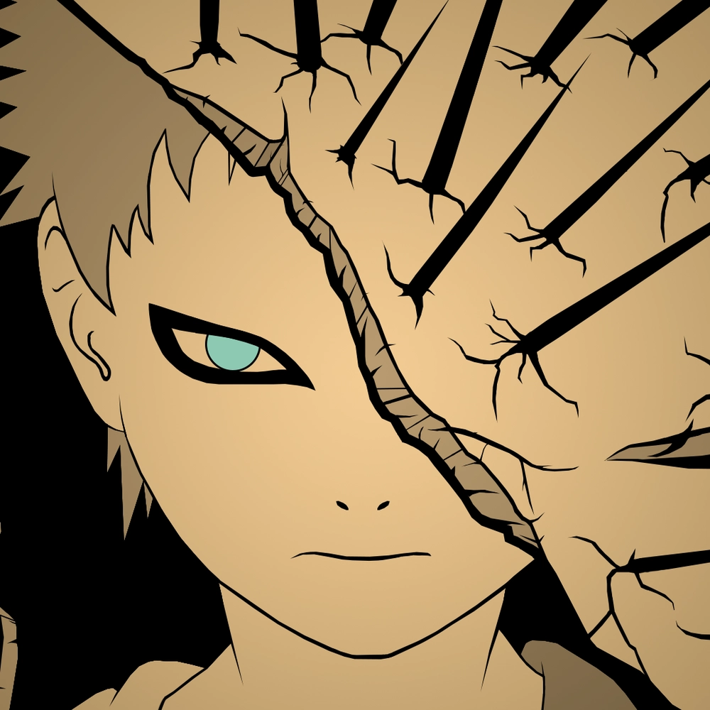 hình Gaara mạnh mẽ và lạnh lùng