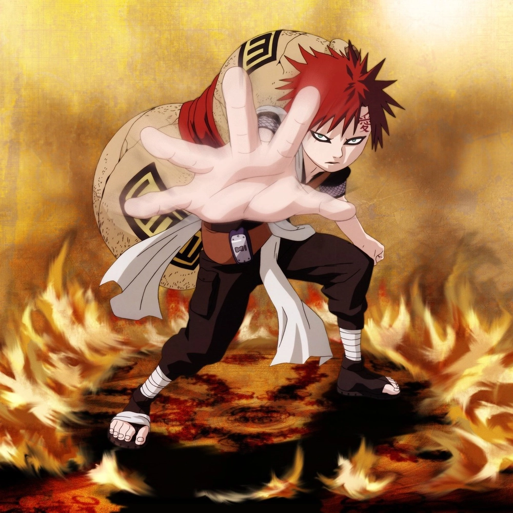 ảnh Gaara Naruto phong cách chiến binh