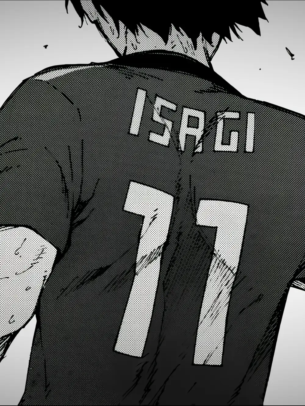 ảnh trắng đen isagi mang vẻ cổ điển