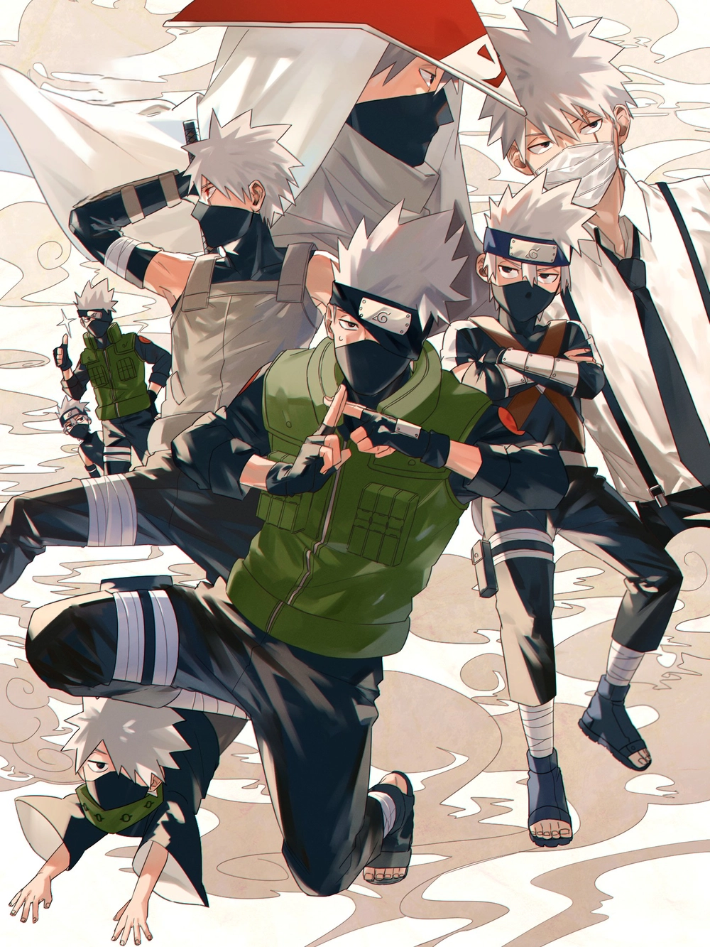 kakashi ảnh biểu cảm đa dạng