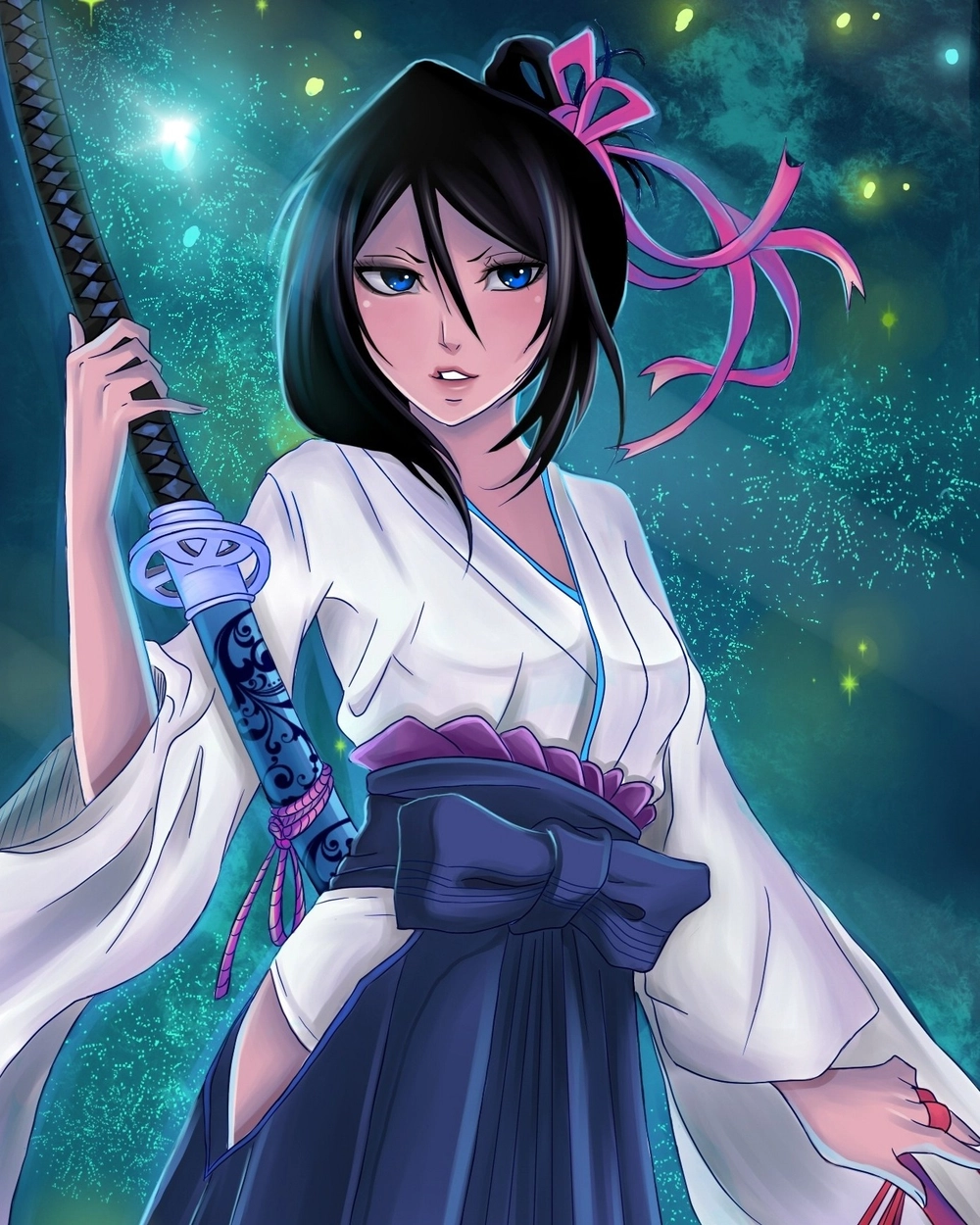 ảnh anime rukia phong cách