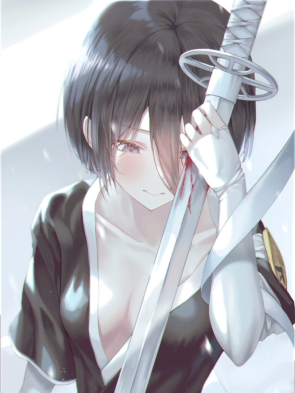 ảnh anime rukia phong cách chiến binh shinigami