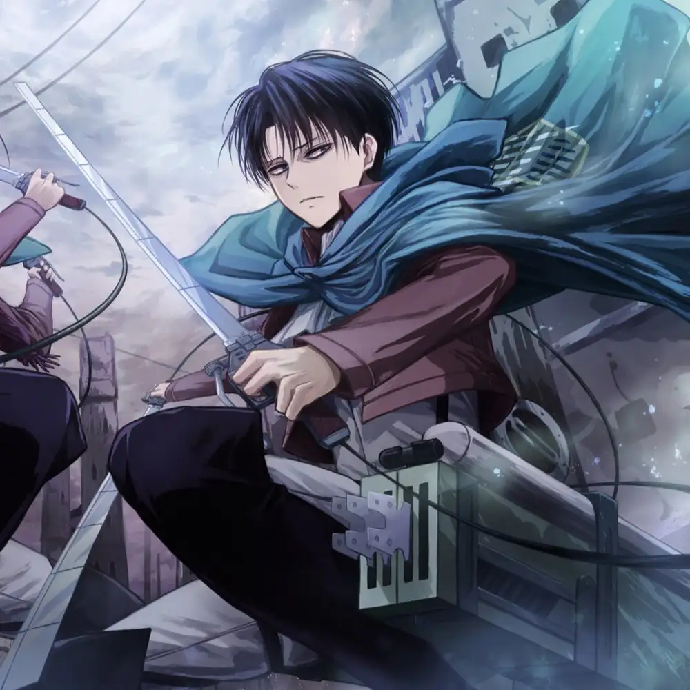 hình ảnh levi đậm chất hành động