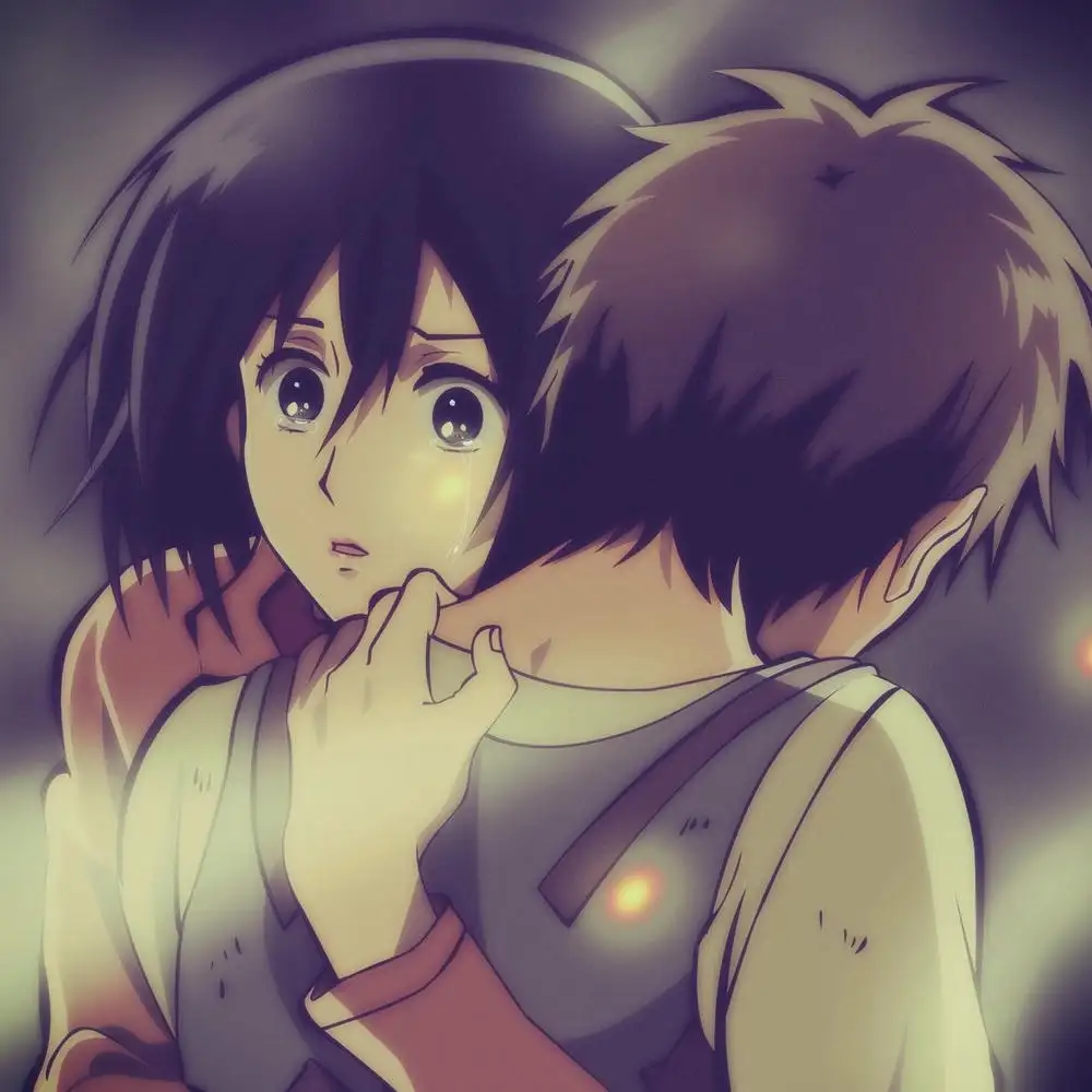 ảnh eren và mikasa đáng yêu 