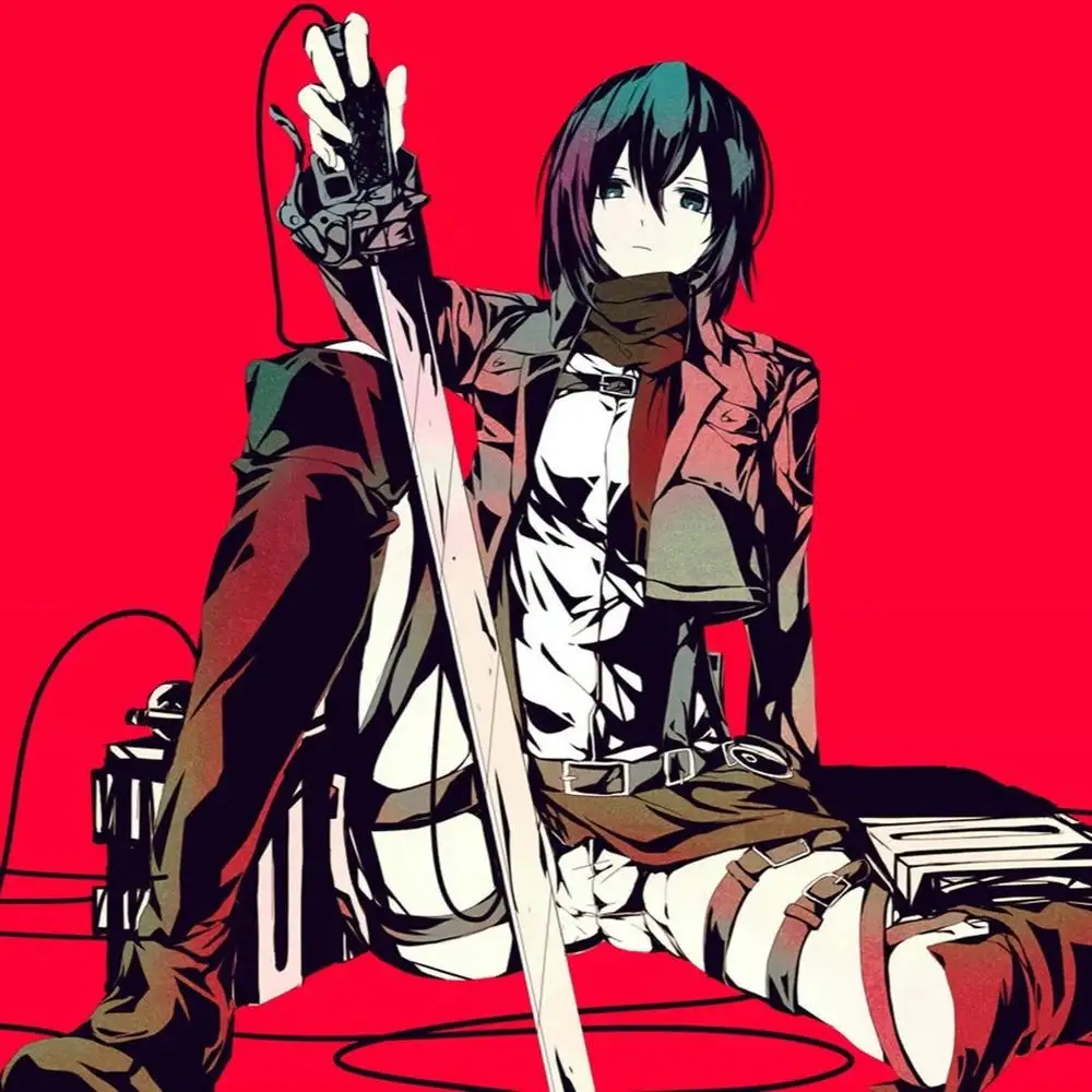 hình vẽ mikasa đẹp 