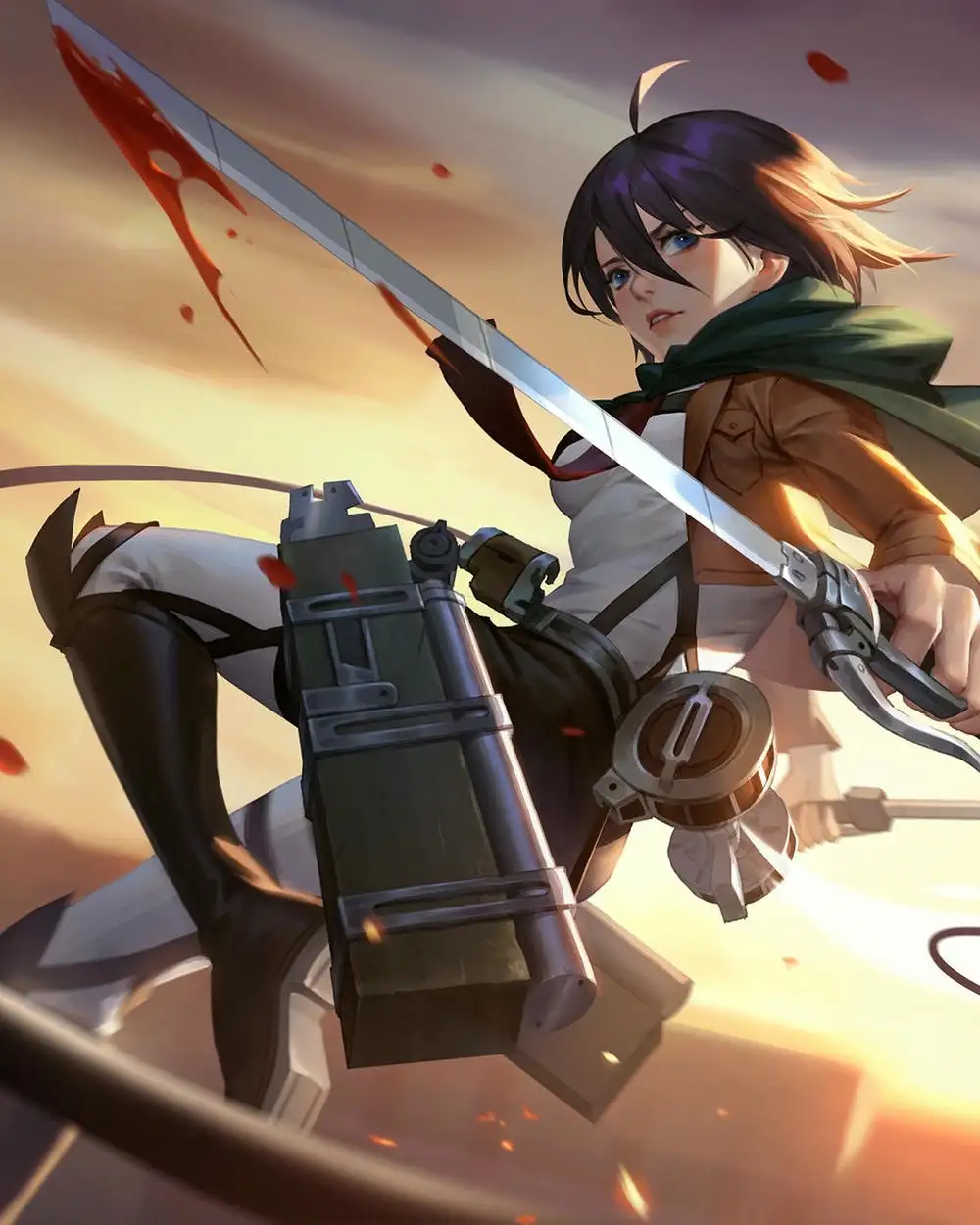 ảnh mikasa trong trận chiến 