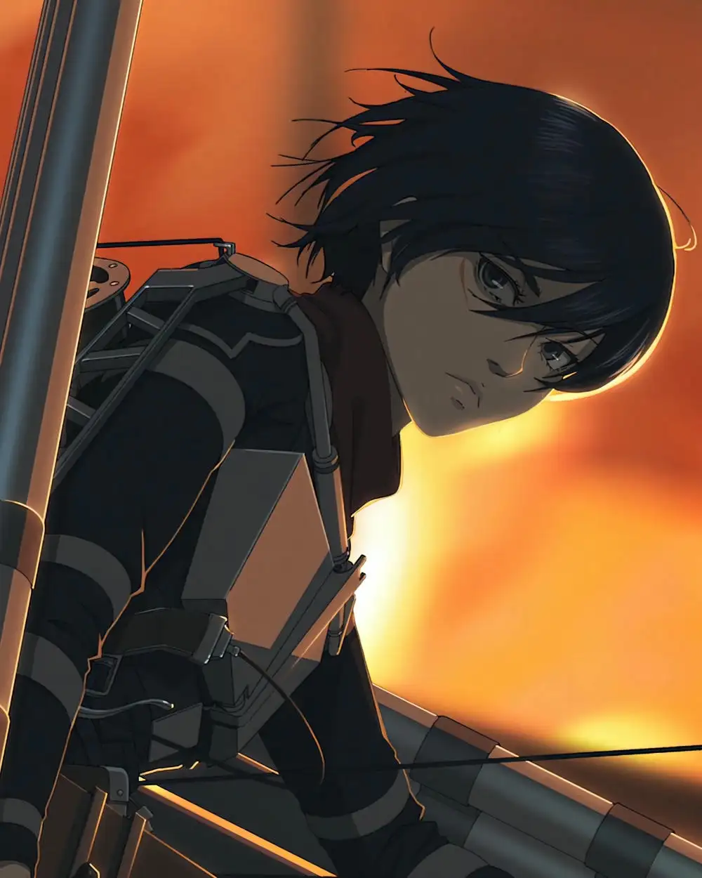 ảnh anime mikasa 