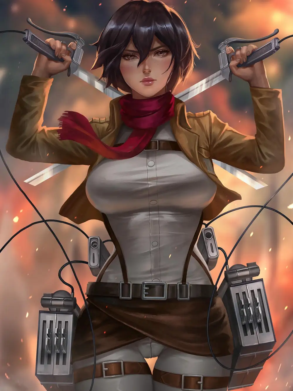 ảnh anime mikasa quyết tâm 