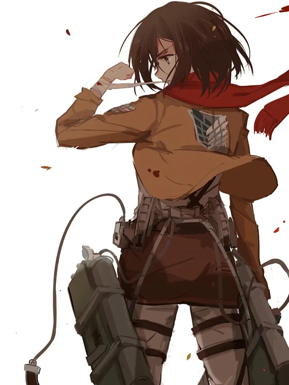 ảnh mikasa dạng nhí nhảnh 