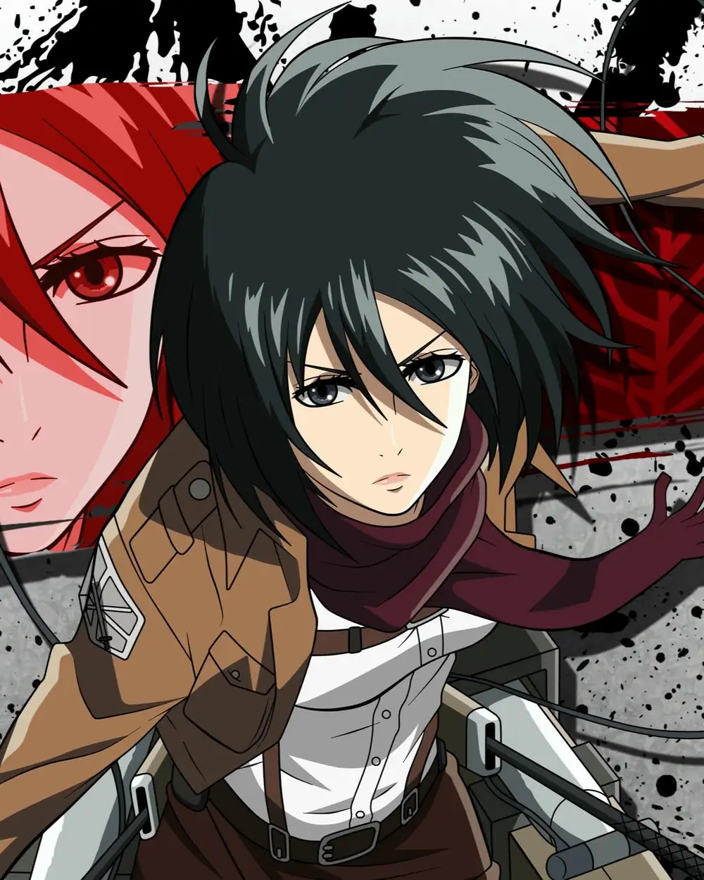 hình mikasa trong attack on titan 