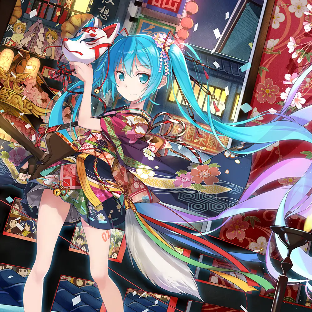 ảnh miku anime với tạo hình fantasy đẹp mắt