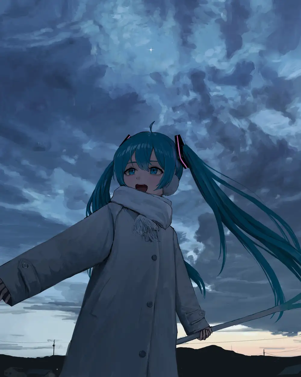 ảnh hatsune miku hiếm chụp góc nghiêng 