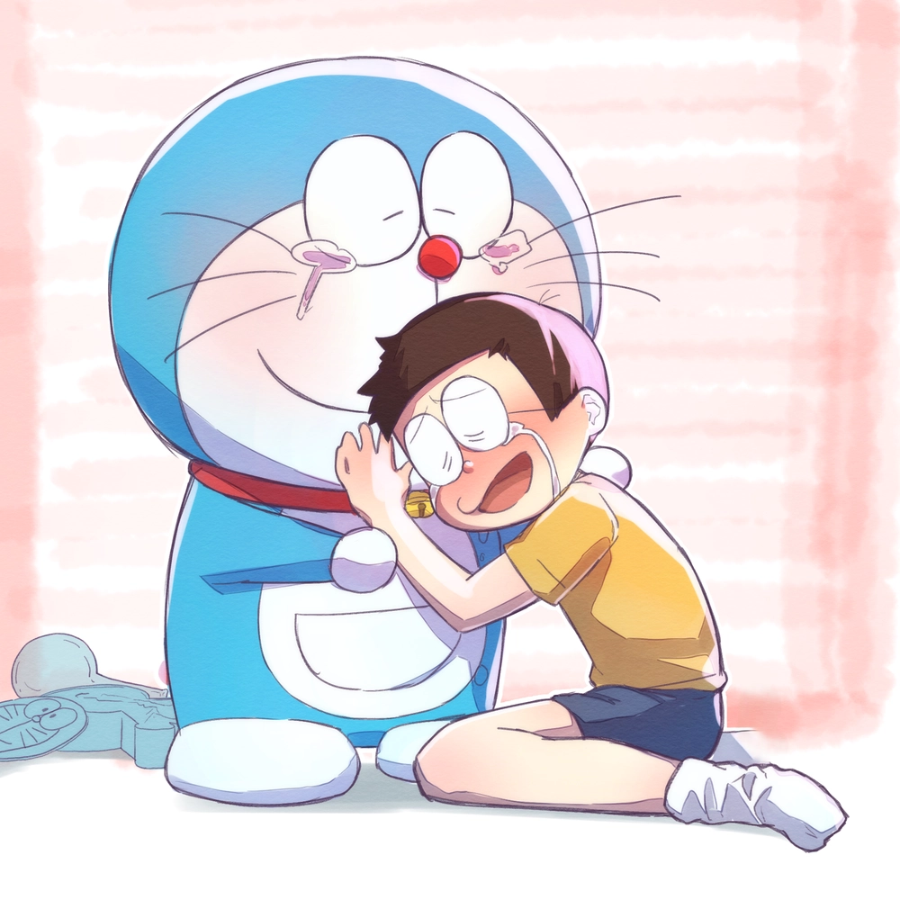ảnh nobita và doraemon thân thiết