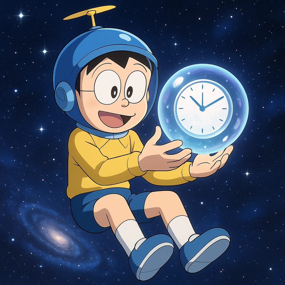 ảnh nobita trong không gian