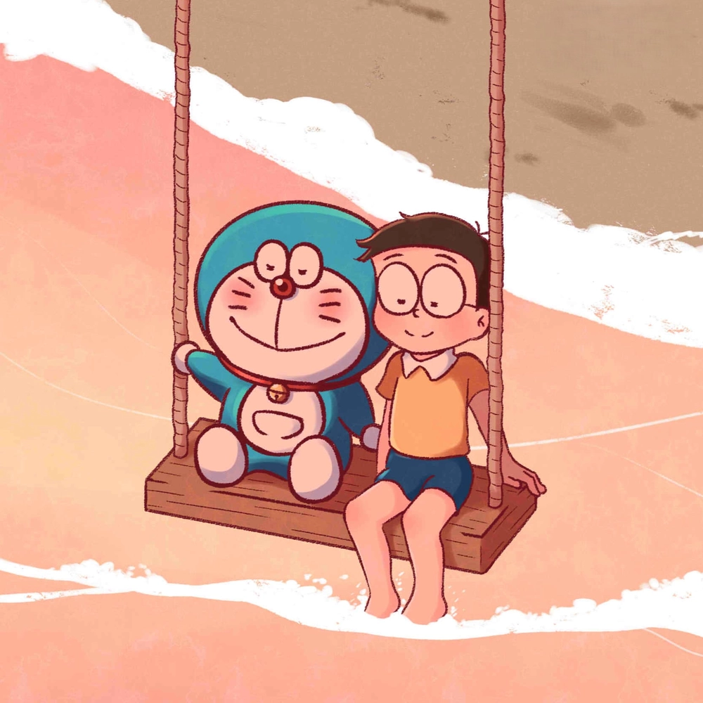 hình ảnh nobita và doraemon cute