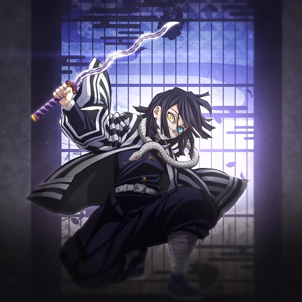 ảnh obanai với kiểu tóc đặc biệt