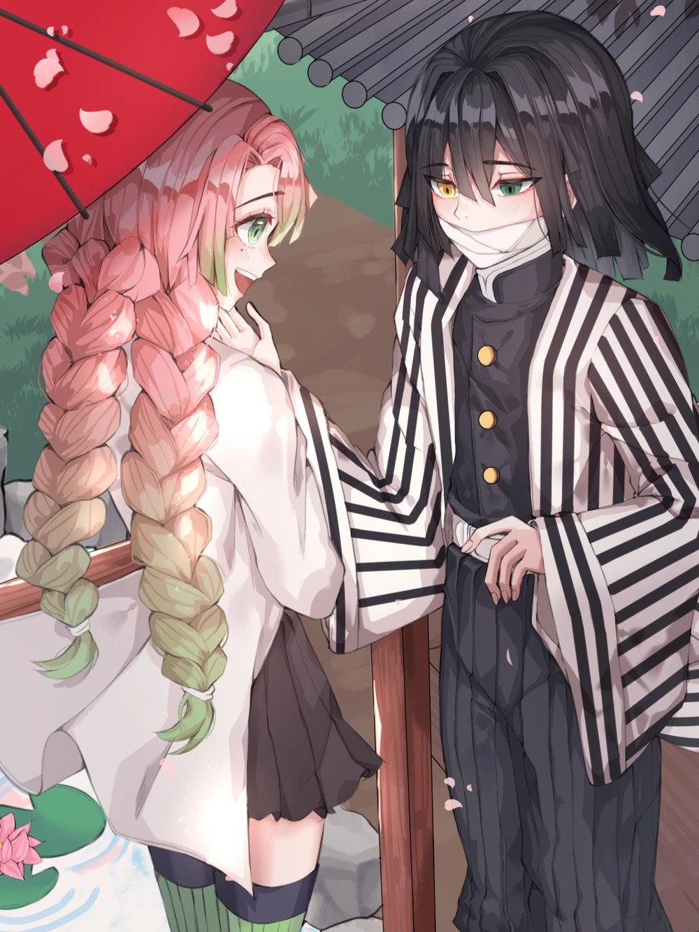 hình ảnh obanai với đại trụ