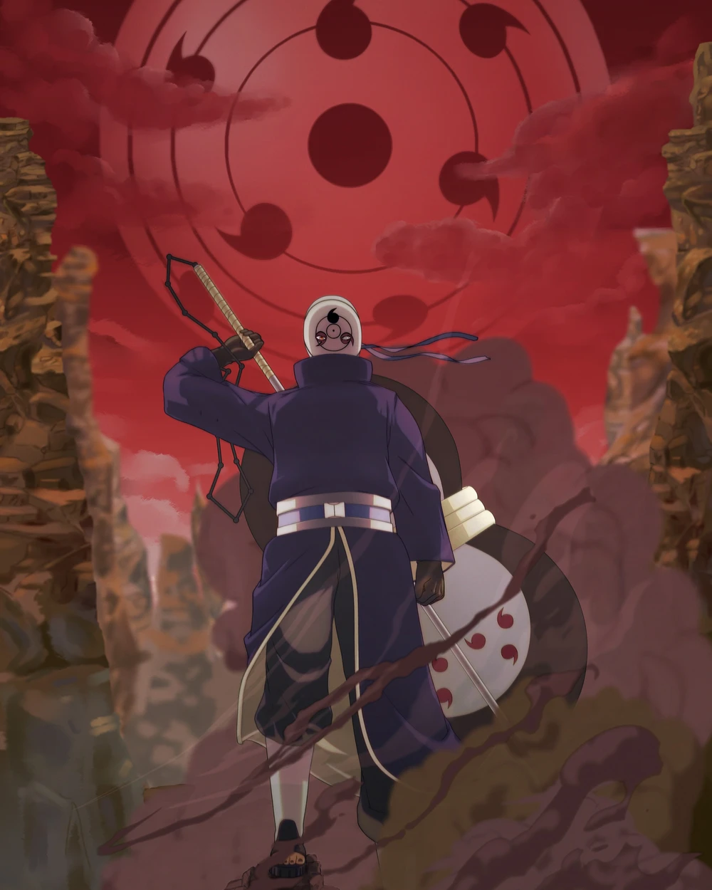 ảnh obito trong hình dạng tobi 