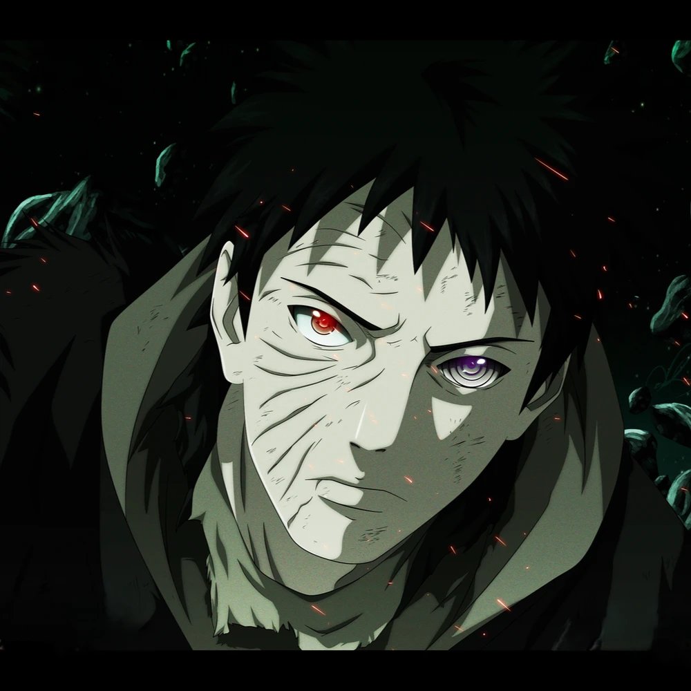 hình ảnh obito ngầu khi dùng ảo thuật 