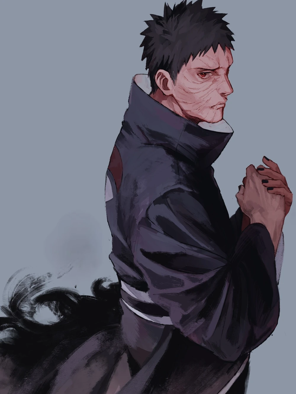 hình ảnh obito buồn khi mất rin 