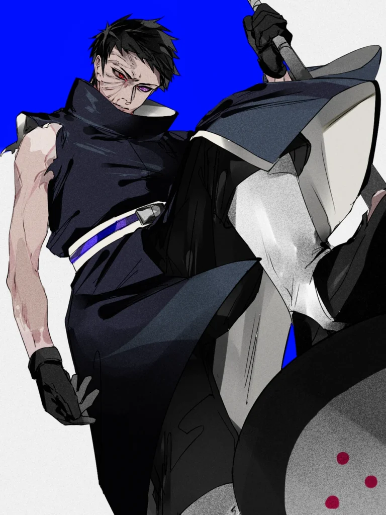 hình ảnh obito ngầu với ánh mắt sắc lạnh